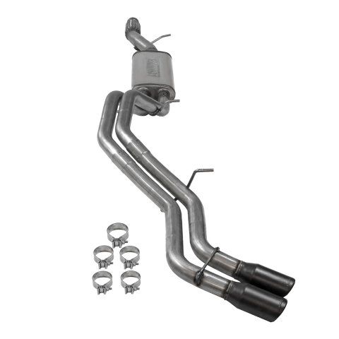 Flowmaster FlowFX Exhaust Systems for 2015-2020 TAHOE, YUKON - 717986 System, Cat-back, FlowFX, 409 Stainless Steel, 3.50 in. Black Ceramic Coated Tips, Dual Exit, Chevy, GMC, Kit