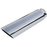 Flowmaster Round, Polished 2.50 Inch Exhaust Tip 15362 Tip, Stainless, Polished, Slant, Non-Rolled Edge, 2.5 in. Inlet, 3 in. Outlet, 13 in. Long, Each thumbnail 3