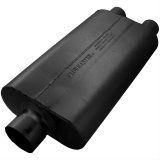 Flowmaster 50 Series Delta Flow Steel 3 Inch Muffler 9430522 Muffler, Series, in. Inlet/Dual 2 1/4 in. Outlet, Steel, Black, Each thumbnail 1