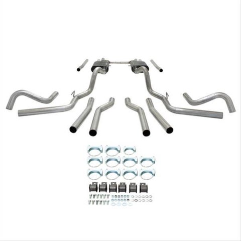 Flowmaster American Thunder Exhaust Systems for 1967-1972 C10 PICKUP, C15/C1500 PICKUP - 17654 System, Thunder, Header-back, Steel, Aluminized, Split Rear/Split Side Exit, Chevy, GMC, Kit thumbnail 3