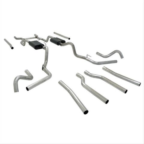 Flowmaster American Thunder Exhaust Systems for 1967-1972 C10 PICKUP, C15/C1500 PICKUP - 17654 System, Thunder, Header-back, Steel, Aluminized, Split Rear/Split Side Exit, Chevy, GMC, Kit thumbnail 4