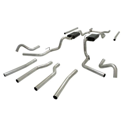Flowmaster American Thunder Exhaust Systems for 1967-1972 C10 PICKUP, C15/C1500 PICKUP - 17654 System, Thunder, Header-back, Steel, Aluminized, Split Rear/Split Side Exit, Chevy, GMC, Kit thumbnail 5