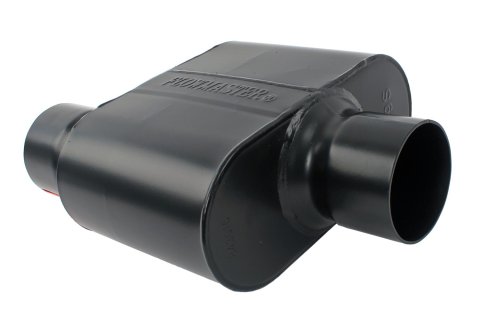 Flowmaster Super 10 Series 409 Stainless Steel 3 Inch Muffler 843016 Muffler, Series, 3.0 in. Inlet/3.0 in. Outlet, Steel, Black, Each thumbnail 2