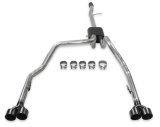 Flowmaster American Thunder Exhaust Systems 817895 System, Thunder, Cat-back, Single In/Dual Out, Stainless, Natural, Chevy, GMC, 5.3L, Kit thumbnail 1