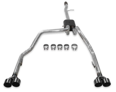 Flowmaster American Thunder Exhaust Systems 817895 System, Thunder, Cat-back, Single In/Dual Out, Stainless, Natural, Chevy, GMC, 5.3L, Kit