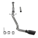 Flowmaster FlowFX Exhaust Systems 717944 System, Cat-back, FlowFX, 2.5 in. 409 Stainless Steel, 3.50 in. Black Ceramic Coated Tip, Single, Toyota, RWD/4WD, All Wheelbases, Kit thumbnail 1