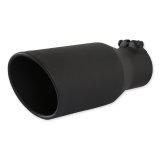 Flowmaster Round, Black 3 Inch Exhaust Tip 15406B Tip, Clamp-On, 304 Stainless Steel, Ceramic Coated, 3.00 in. Inlet, 4.50 in. Outlet, 11.00 in. Length, Universal, Each thumbnail 6