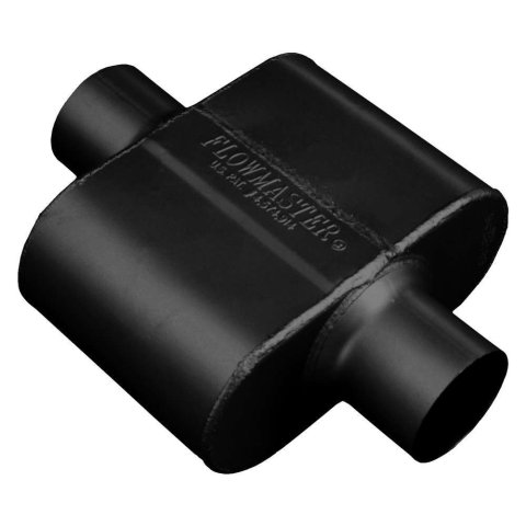 Flowmaster Delta Force 10 Series Steel 3 Inch Muffler 9430109 Muffler, One Chamber, in. Inlet/3 in. Outlet, Steel, Black, Each thumbnail 3