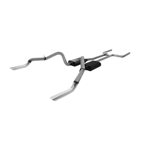 Flowmaster American Thunder Exhaust Systems for 1969 CAMARO, FIREBIRD - 17139 System, Thunder, Crossmember-Back, Steel, Aluminized, H-Pipe, Stainless Tips, Chevy, Pontiac, Kit
