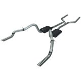 Flowmaster American Thunder Exhaust Systems for 1969 CAMARO, FIREBIRD - 17139 System, Thunder, Crossmember-Back, Steel, Aluminized, H-Pipe, Stainless Tips, Chevy, Pontiac, Kit thumbnail 3