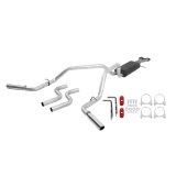 Flowmaster American Thunder Exhaust Systems 17468 Exhaust, Thunder, Cat-Back, Steel, Aluminized, Polished Stainless Tips, Chevy, GMC, Pickup, 5.7L, Kit thumbnail 1