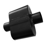 Flowmaster Super 10 Series 409 Stainless Steel 3 Inch Muffler 843015 Muffler, Series, 3.0 in. Center Inlet/3.0 in. Center Outlet, Chambered, Steel, Black, Each thumbnail 4