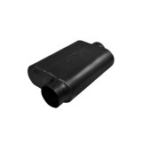 Flowmaster Stainless Steel Delta Force 40 Series Race 409 3.5 Inch Muffler 8435419 Muffler, Series, Oval, Stainless, Black, in. Offset Inlet, in. Center Outlet, Each thumbnail 5