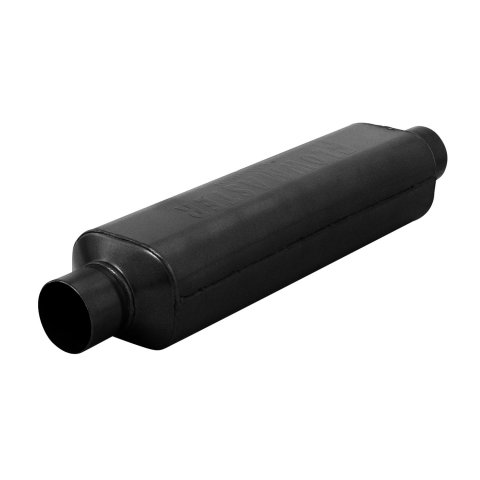 Flowmaster Super HP-2 409 Stainless Steel 2 Inch Muffler 12018409 Muffler, in. Inlet/2 in. Outlet, Steel, Black, Each