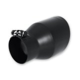 Flowmaster Round, Black 3 Inch Exhaust Tip 15407B Tip, Clamp-On, 304 Stainless Steel, Ceramic Coated, 3.00 in. Inlet, 4.50 in. Outlet, 7.00 in. Length, Universal, Each thumbnail 2