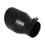 Flowmaster Round, Black 3 Inch Exhaust Tip 15407B Tip, Clamp-On, 304 Stainless Steel, Ceramic Coated, 3.00 in. Inlet, 4.50 in. Outlet, 7.00 in. Length, Universal, Each thumbnail 3
