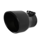 Flowmaster Round, Black 3 Inch Exhaust Tip 15407B Tip, Clamp-On, 304 Stainless Steel, Ceramic Coated, 3.00 in. Inlet, 4.50 in. Outlet, 7.00 in. Length, Universal, Each thumbnail 4