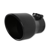 Flowmaster Round, Black 3 Inch Exhaust Tip 15407B Tip, Clamp-On, 304 Stainless Steel, Ceramic Coated, 3.00 in. Inlet, 4.50 in. Outlet, 7.00 in. Length, Universal, Each thumbnail 6