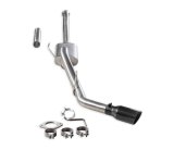 Flowmaster Signature Series Exhaust Systems 738115 System, Cat-back, Series, 304 Stainless Steel, Brushed, 4.50 in. Black Chrome Tip, Passenger Side Exit, Ford, Kit thumbnail 2
