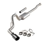 Flowmaster Signature Series Exhaust Systems 738115 System, Cat-back, Series, 304 Stainless Steel, Brushed, 4.50 in. Black Chrome Tip, Passenger Side Exit, Ford, Kit thumbnail 7