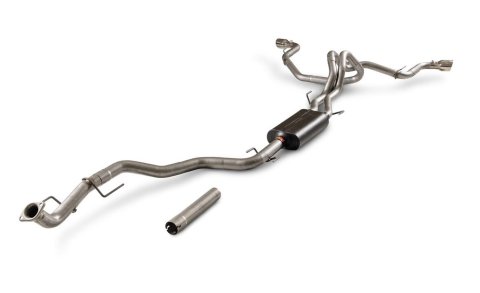 Flowmaster American Thunder Exhaust Systems 818176 System, Cat-back, Series, 3.00 in., 409 Stainless Steel, Natural, 4.00 in. Polished Tip, Split Side, Split Rear, Toyota, Kit thumbnail 6