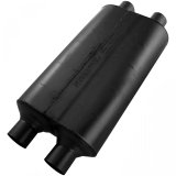 Flowmaster 50 Series SUV Performance Steel 2.25 Inch Muffler 524554 Muffler, Series, Dual 2 1/4 in. Inlet/Dual 2 1/4 in. Outlet, Steel, Black, Each thumbnail 6