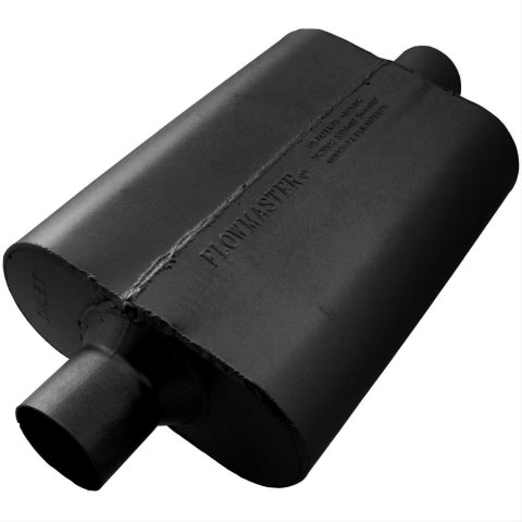 Flowmaster 40 Series Delta Flow Steel 2.5 Inch Muffler 942540 Muffler, Series, 2 1/2 in. Inlet/2 1/2 in. Outlet, Steel, Black, Each