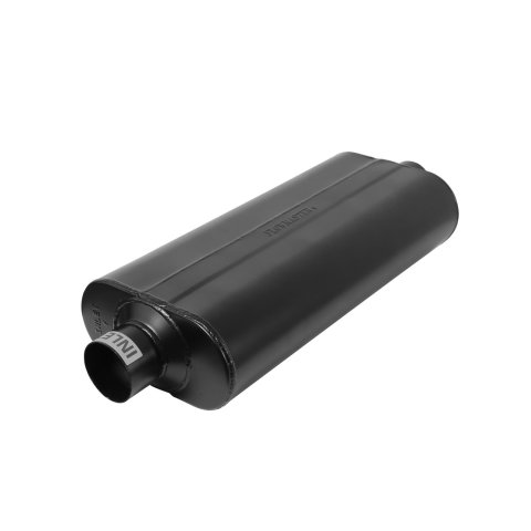 Flowmaster 70 Series Big Block II Steel 3 Inch Muffler 53070 Muffler, Series, in. Inlet/3 in. Outlet, Steel, Black, Each thumbnail 1