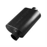 Flowmaster Super 40 Series Delta Flow 409 Stainless Steel 3 Inch Muffler 853046 Muffler, Series, Oval, Stainless, Offset 3.0 in. Inlet, Center 3.0 in. Outlet, 13.5 in. Case Length thumbnail 2