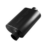 Flowmaster Super 40 Series Delta Flow 409 Stainless Steel 3 Inch Muffler 853046 Muffler, Series, Oval, Stainless, Offset 3.0 in. Inlet, Center 3.0 in. Outlet, 13.5 in. Case Length thumbnail 7