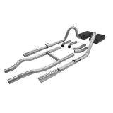 Flowmaster Stainless Steel American Thunder Exhaust Systems 817174 System, Force II, Header-Back, Steel, Natural, H-Pipe, Tips, Chevy, Kit thumbnail 2