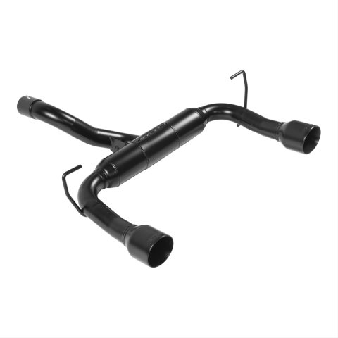 Flowmaster Outlaw Series Exhaust Systems 817803 System, Outlaw, Axle-back, Stainless Steel, Black Ceramic coated Muffler/Tip, DOR, Mod/Aggressive Sound, Jeep Wrangler JL, Kit thumbnail 3
