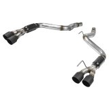 Flowmaster Outlaw Series Exhaust Systems for 2018-2023 MUSTANG - 817806 System, Series, Rear Axle-Back, 409 Stainless Steel, Natural/Black, 3 in. Diameter, Black Ceramic Coated Tip, Ford, Kit thumbnail 1