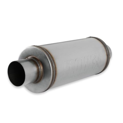 Flowmaster FlowFX 409 Stainless Steel 3 Inch Muffler 72619 Muffler, Series, Round, 3.0 in. Inlet, 3.0 in. Outlet, Steel, Natural Finish, Each thumbnail 5