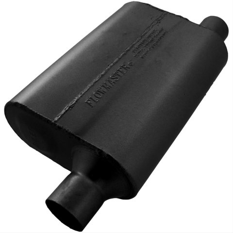 Flowmaster 40 Series Delta Flow Steel 2.25 Inch Muffler 942444 Muffler, Series, 2 1/4 in. Inlet/2 1/4 in. Outlet, Steel, Black, Each