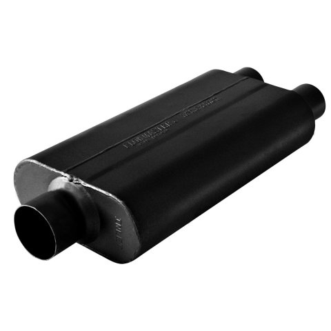 Flowmaster 50 Series Delta Flow 409 Stainless Steel 3 Inch Muffler 8430502 Muffler, Series, in. Inlet/Dual 2 1/2 in. Outlet, Steel, Black, Each thumbnail 5