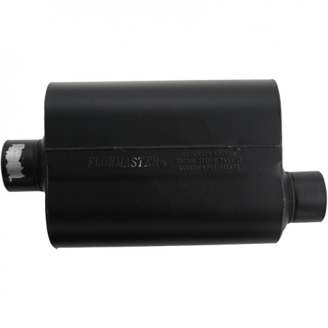 Flowmaster Super 40 Series Delta Flow Steel 3 Inch Muffler 953047 Muffler, Series, in. Inlet/3 in. Outlet, Steel, Black, Each thumbnail 1