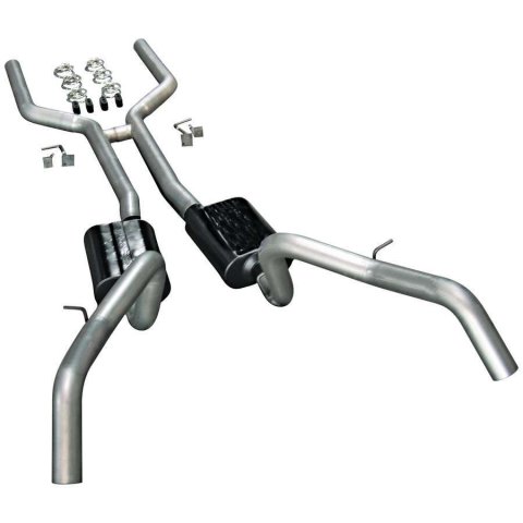 Flowmaster American Thunder Exhaust Systems for 1967-1969 CAMARO, FIREBIRD - 17201 System, Thunder, Header-back, Steel, Aluminized, H-Pipe, Chevy, Pontiac, Kit thumbnail 4