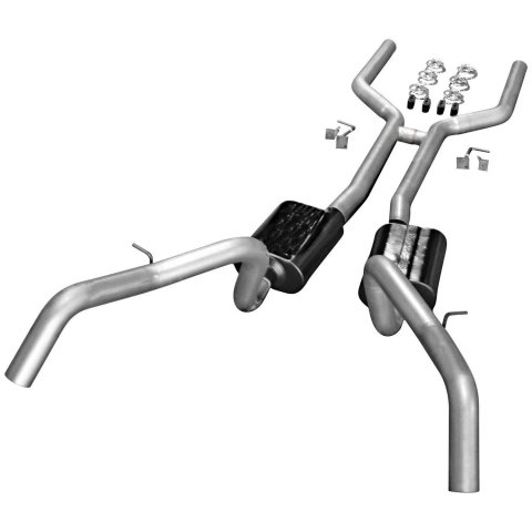 Flowmaster American Thunder Exhaust Systems for 1967-1969 CAMARO, FIREBIRD - 17201 System, Thunder, Header-back, Steel, Aluminized, H-Pipe, Chevy, Pontiac, Kit thumbnail 5