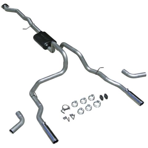 Flowmaster American Thunder Exhaust Systems 17428 Exhaust, Thunder, CatBack, Steel, Aluminized, Polished Tips, Chevy, GMC, Pickup, 3 door, 4.8, 5.3L thumbnail 3