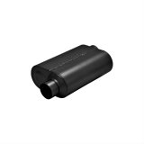 Flowmaster Super 40 Series Delta Flow 409 Stainless Steel 3 Inch Muffler 853048 Muffler, Series, Oval, Stainless, Offset 3.0 in. Inlet/Outlet, 13.5 in. Case Length, Each thumbnail 2