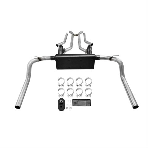 Flowmaster Stainless Steel American Thunder Exhaust Systems 817104 System, Thunder, Header-back, Dual, Steel, Split Rear Exit, Chevy, Pontiac, Kit thumbnail 6