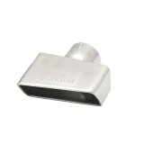 Flowmaster Square, right side, Polished 3 Inch Exhaust Tip 15393 Tip, Single, Clamp-on, Stainless, Polished, in. Inlet I.D., 7 in. Length, Each thumbnail 1