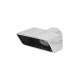 Flowmaster Square, right side, Polished 3 Inch Exhaust Tip 15393 Tip, Single, Clamp-on, Stainless, Polished, in. Inlet I.D., 7 in. Length, Each thumbnail 3