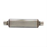 Flowmaster Super HP-2 304 Stainless Steel 2.5 Inch Muffler 12518304 Muffler, 2 1/2 in. Inlet/2 1/2 in. Outlet, Steel, Natural, Each thumbnail 2