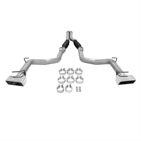 Flowmaster Outlaw Series Exhaust Systems for 2009-2014 CHALLENGER - 817645 System, Series, Cat-back, Dual, Stainless Steel, Natural, Split Rear Exit, Dodge, 5.7L, Kit