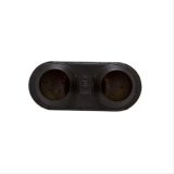Flowmaster Super 44 Series 409 Stainless Steel 2.5 Inch Muffler 8425453 Muffler, Series, Oval, Dual 2.50 in. Inlet, One 3.00 in. Center Outlet, Steel, Black, Each thumbnail 5