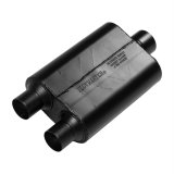 Flowmaster 40 Series Steel 2.5 Inch Muffler 425403 Muffler, American Thunder Series, 2 1/2 in. Dual Inlet/3 in. Center Outlet, Steel, Black, Each thumbnail 4
