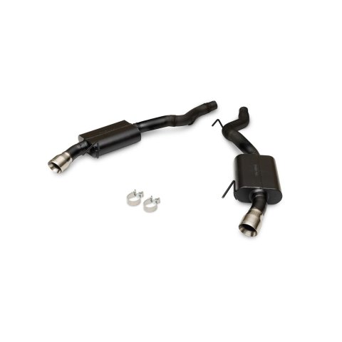 Flowmaster Stainless Steel American Thunder Exhaust Systems for 2024-2026 MUSTANG - 818162 Systems, Thunder, Rear Axle-back, Dual, Black, Split Rear Exit, Polished Tips, Ford, 2.3L, 5.0L, Kit thumbnail 4