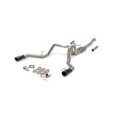 Flowmaster FlowFX Exhaust Systems for 2021-2025 F-150 - 718170 System, Cat-back, FlowFX, 409 Stainless Steel, 4.50 in. Black Ceramic Coated Tips, Dual Exit, Ford, F150, Kit thumbnail 3